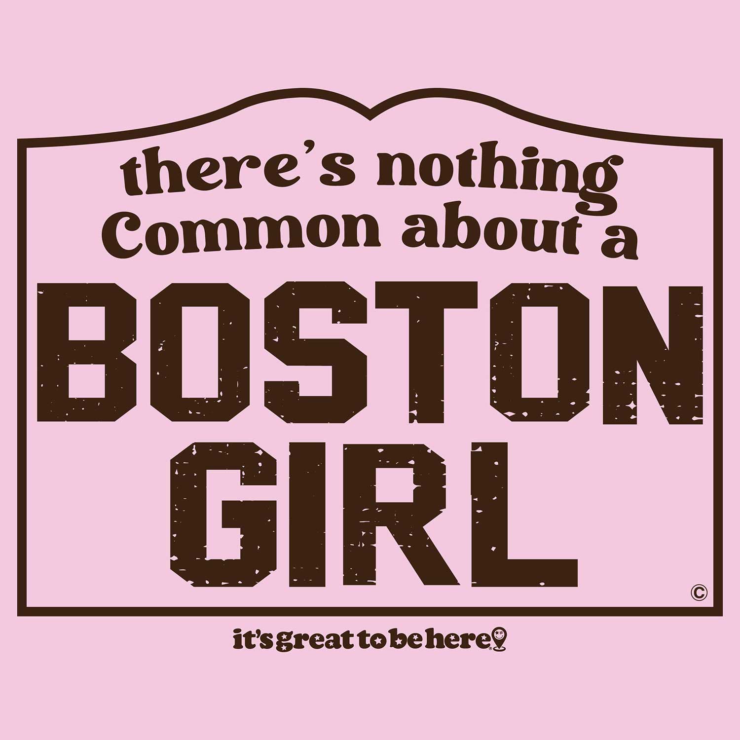 Boston Girl Hoodie from Its Great To Be Here - COPYRIGHT (C)