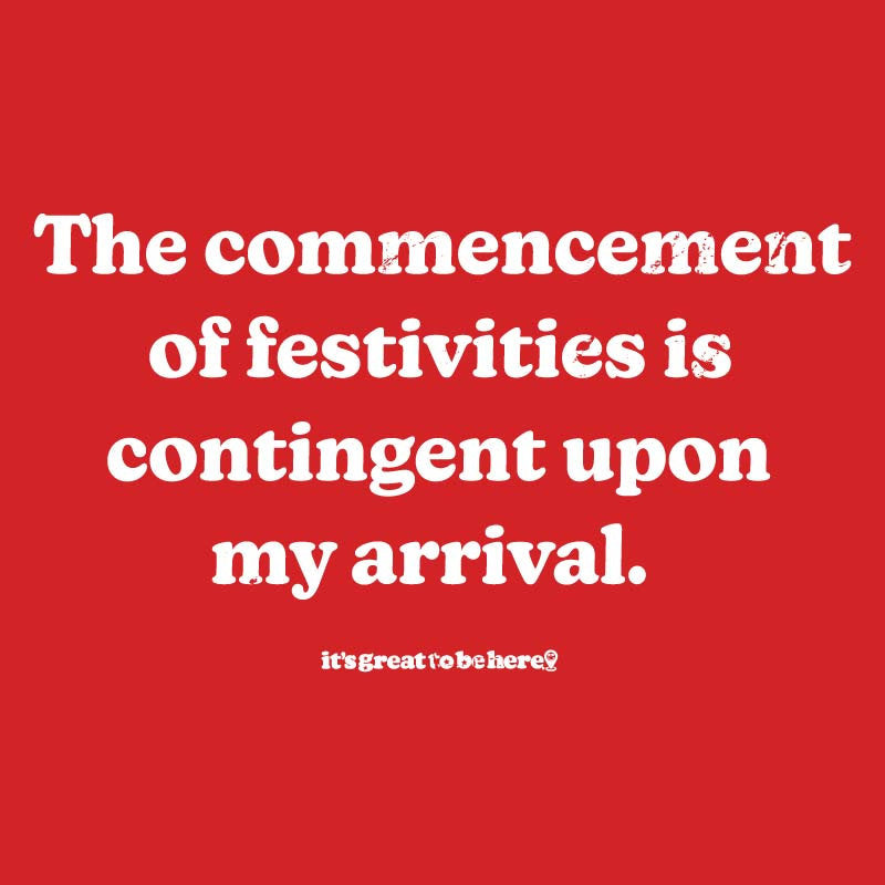 Commencement of Festivities - Fashion Unisex T-Shirt