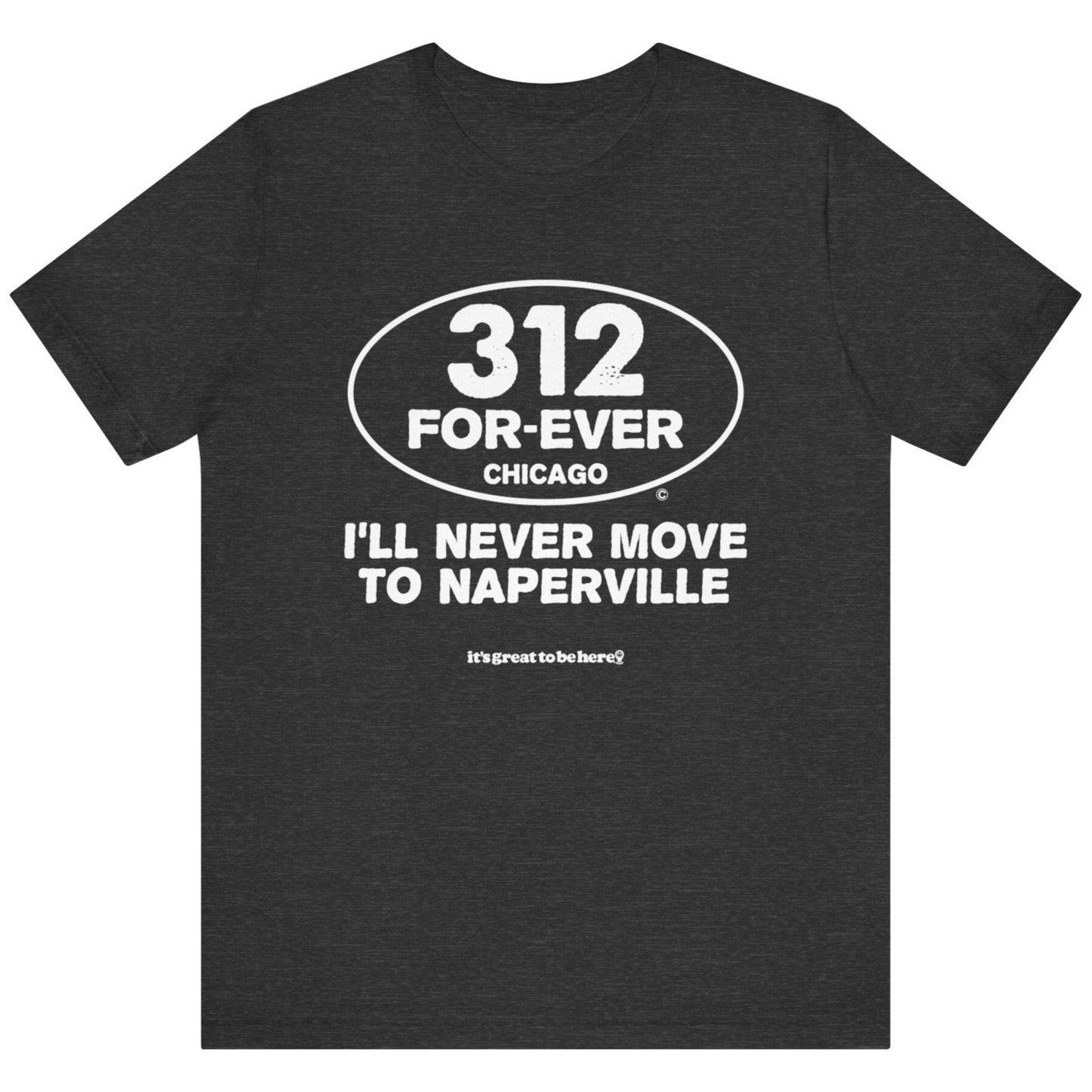 Funny Chicago T-Shirt - Copyright 2024 - It's Great To Be Here (R) Graphic Tee Shirts - Festa Parties Incorporated, www.GreatToBeHere.com, Vero Beach, Florida USA, All Rights Reserved