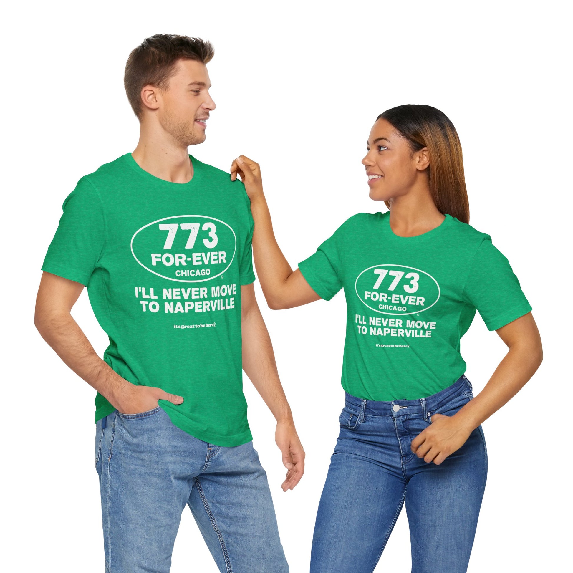 Funny Chicago T-Shirt - Copyright 2024 - It's Great To Be Here (R) - Festa Parties Incorporated, www.GreatToBeHere.com
