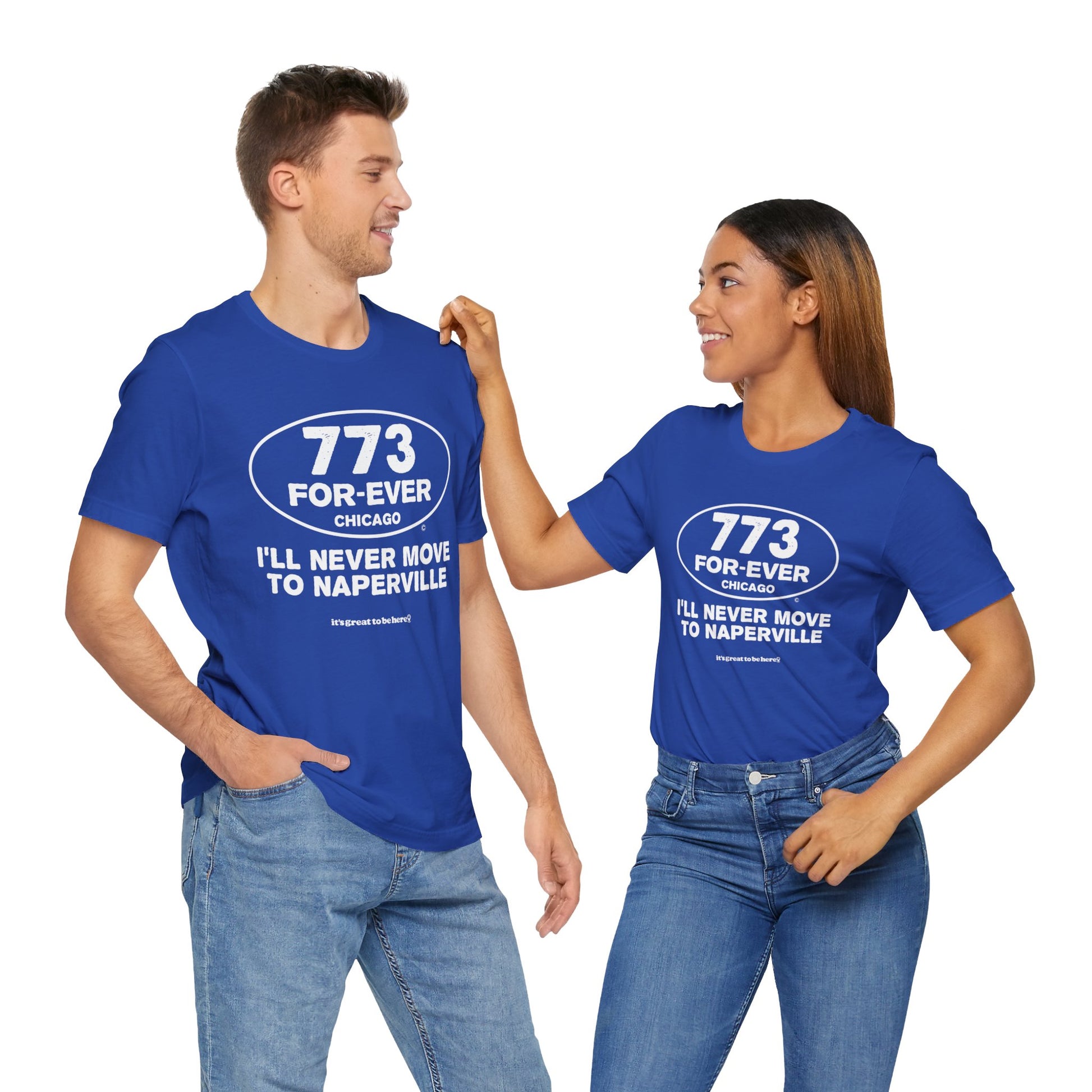 Funny Chicago T-Shirt - Copyright 2024 - It's Great To Be Here (R) - Festa Parties Incorporated, www.GreatToBeHere.com