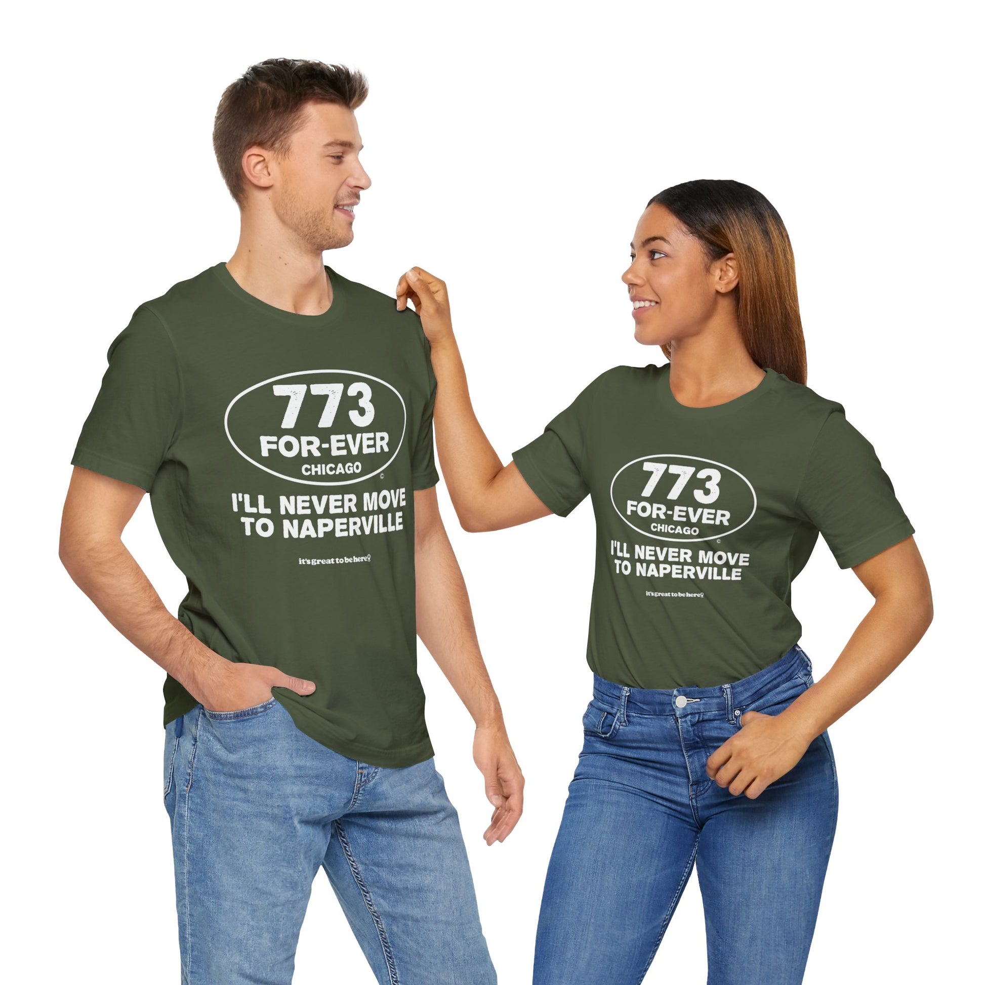 Funny Chicago T-Shirt - Copyright 2024 - It's Great To Be Here (R) - Festa Parties Incorporated, www.GreatToBeHere.com