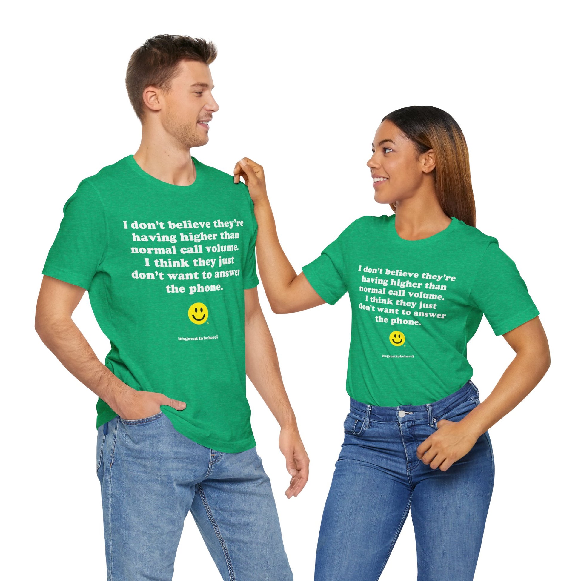 Funny T-Shirt - Copyright 2024 - It's Great To Be Here (R) Graphic Tee Shirts - Festa Parties Incorporated, www.GreatToBeHere.com, Vero Beach, Florida USA, All Rights Reserved