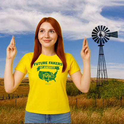 Future Fakers of America - Funny Sarcastic T-Shirt - GreatToBeHere.com