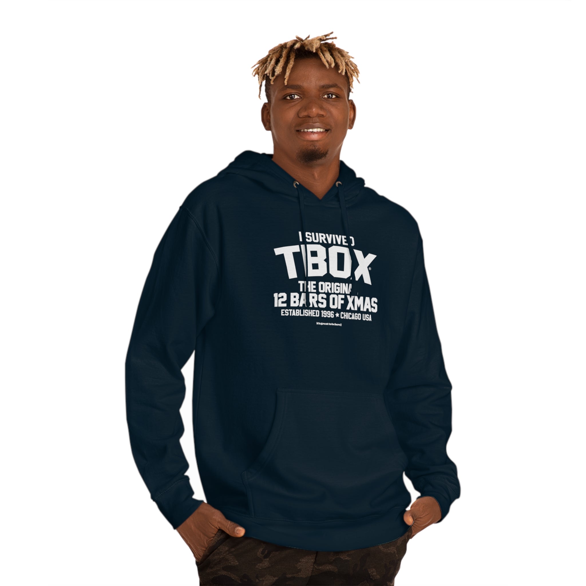 I Survived TBOX The Original 12 Bars of Xmas Fashion Hoodie It s Great To Be Here R