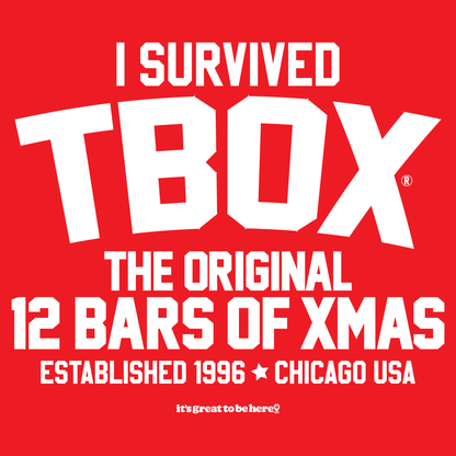 I Survived TBOX, The Original 12 Bars of Xmas - Soft-Style Unisex Fashion T-Shirt