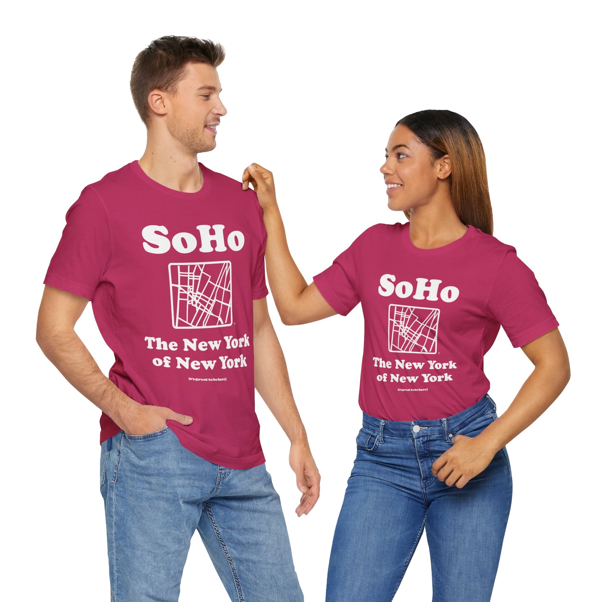 Funny New York T-Shirt - Copyright 2024 - It's Great To Be Here (R) Graphic Tee Shirts - Festa Parties Incorporated, www.GreatToBeHere.com, Vero Beach, Florida USA, All Rights Reserved