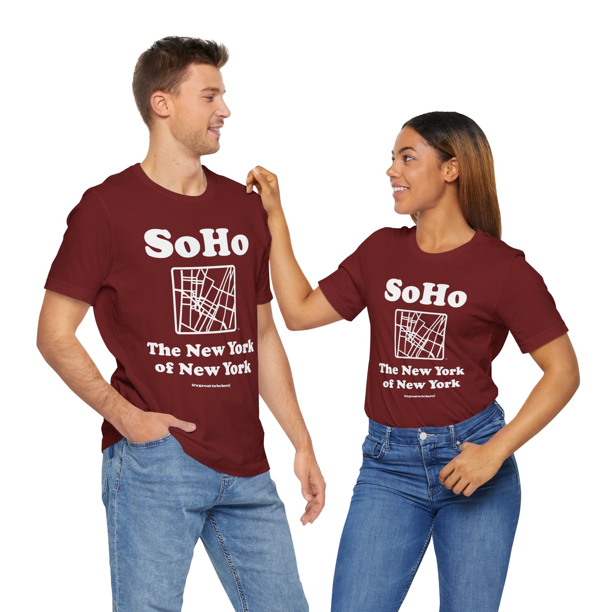 Funny New York T-Shirt - Copyright 2024 - It's Great To Be Here (R) Graphic Tee Shirts - Festa Parties Incorporated, www.GreatToBeHere.com, Vero Beach, Florida USA, All Rights Reserved