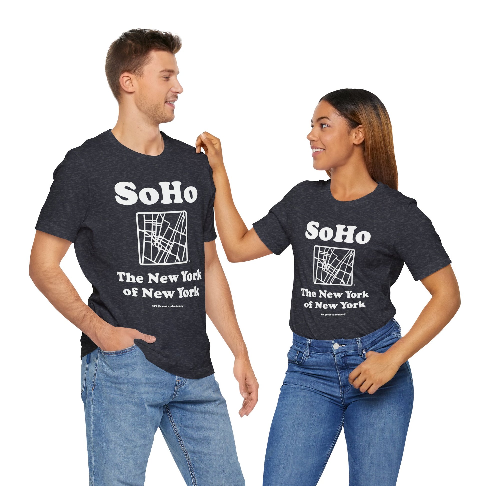Funny New York T-Shirt - Copyright 2024 - It's Great To Be Here (R) Graphic Tee Shirts - Festa Parties Incorporated, www.GreatToBeHere.com, Vero Beach, Florida USA, All Rights Reserved