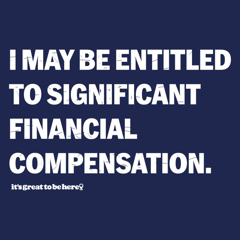 Funny T-Shirt - Significant Financial Compensation - Funny Tee - Snarky TShirt - www.greattobehere.com
