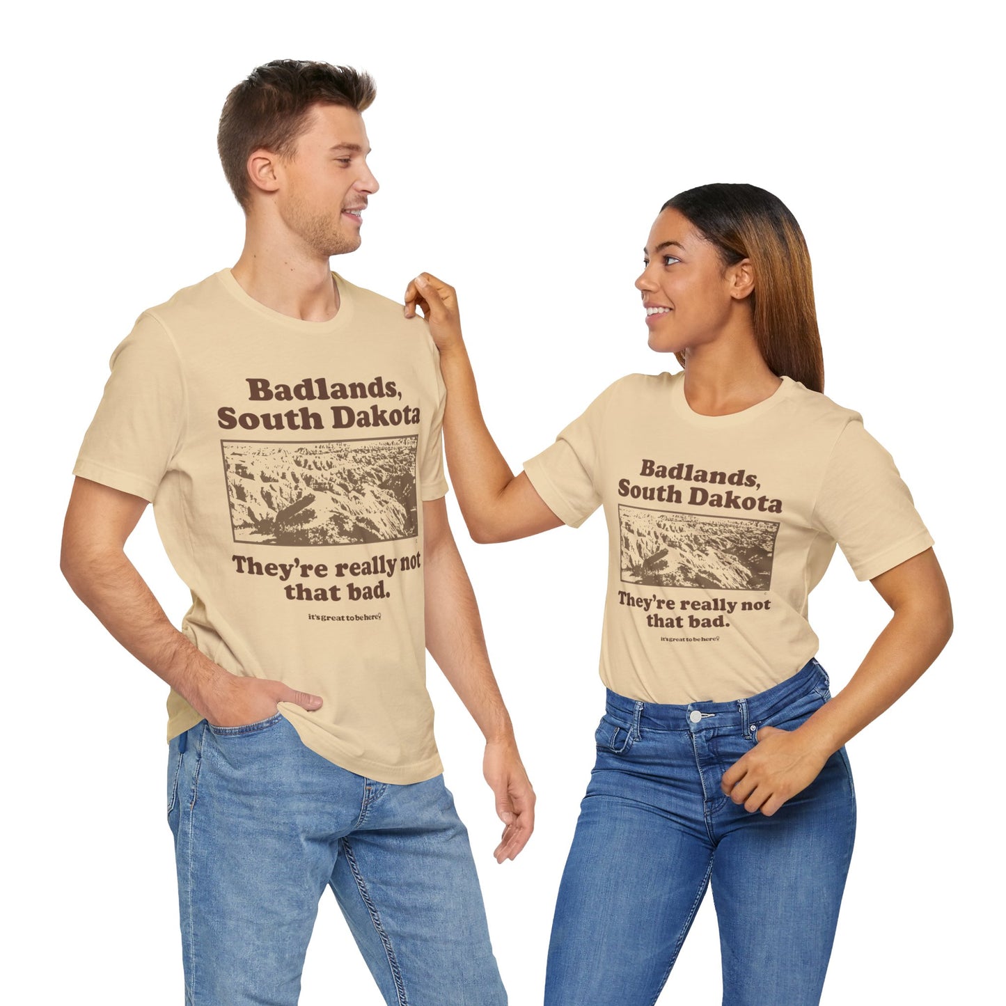 Funny South Dakota T-Shirt - Copyright 2024 - It's Great To Be Here (R) Graphic Tee Shirts - Festa Parties Incorporated, www.GreatToBeHere.com, Vero Beach, Florida USA, All Rights Reserved