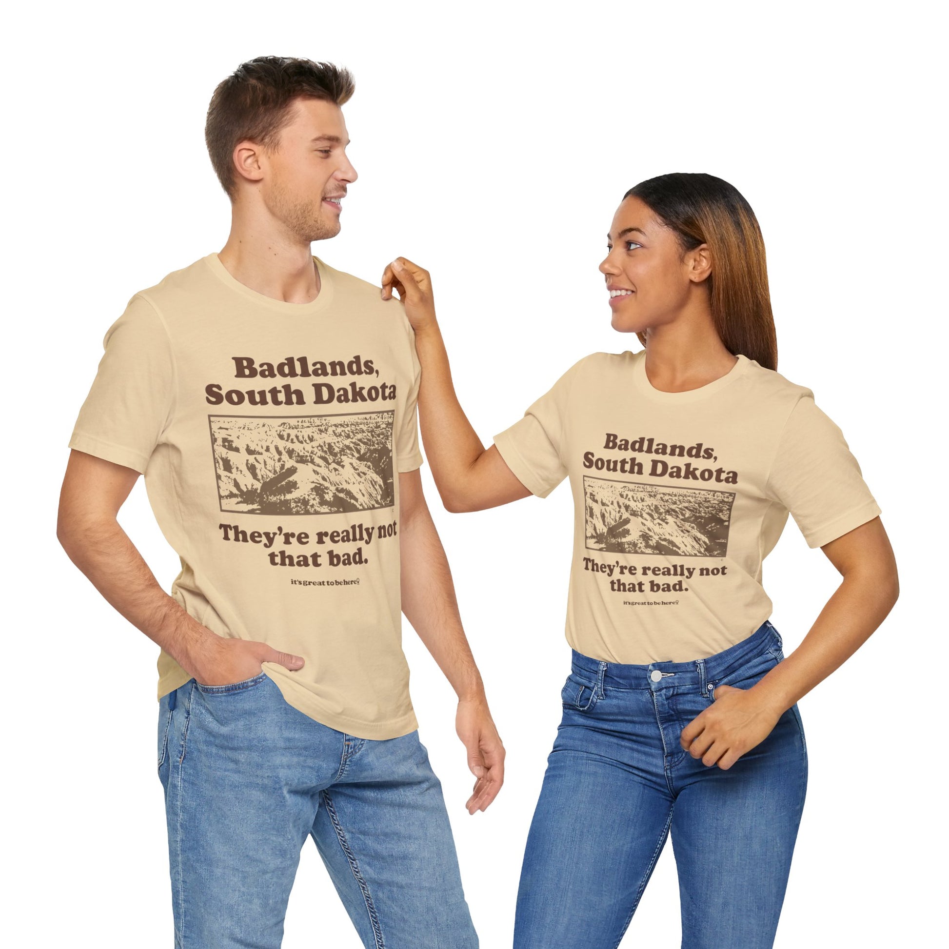 Funny South Dakota T-Shirt - Copyright 2024 - It's Great To Be Here (R) Graphic Tee Shirts - Festa Parties Incorporated, www.GreatToBeHere.com, Vero Beach, Florida USA, All Rights Reserved