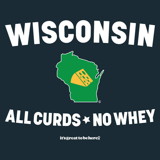 Funny Wisconsin T-Shirt - Copyright 2024 - It's Great To Be Here (R) Graphic Tee Shirts - Festa Parties Incorporated, www.GreatToBeHere.com, Vero Beach, Florida USA, All Rights Reserved