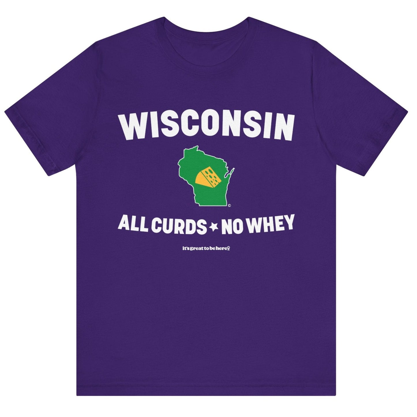 Wisconsin Unisex T-Shirt (Fading Horizon) || www.GreatToBeHere.com || Funny T-Shirt, Copyright 2024 Festa Parties Incorporated